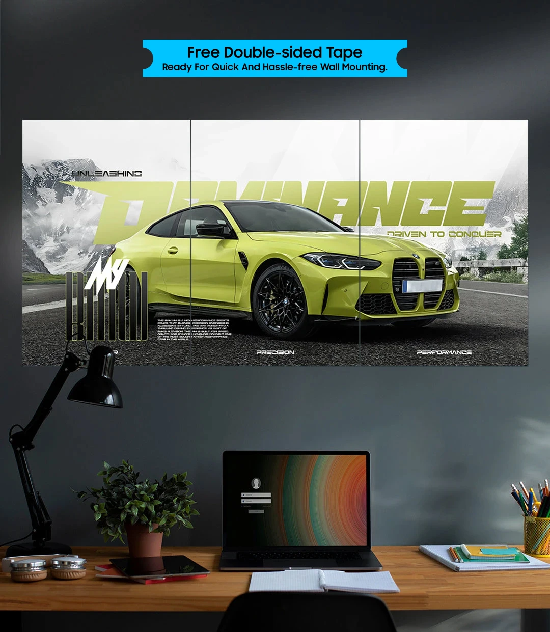 Split Car Poster set pack of 3 - P04