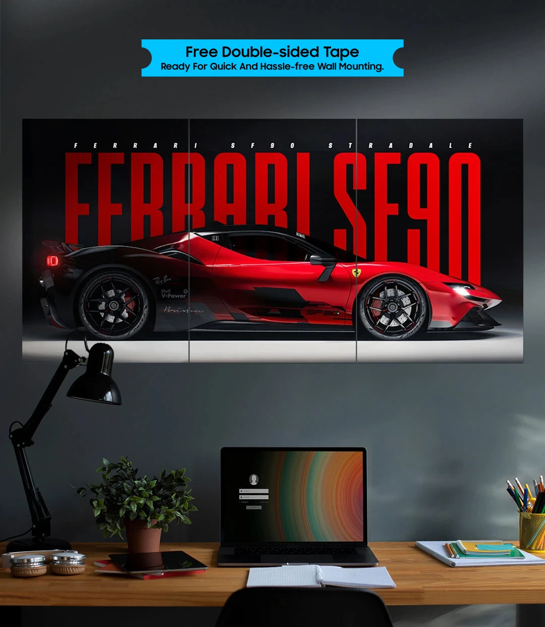 Split Car Poster set pack of 3 - P03