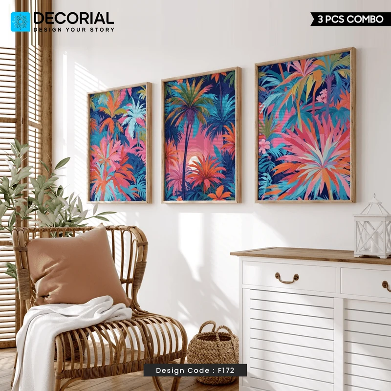 Flower Wall Frame 3 Piece Combo - F172