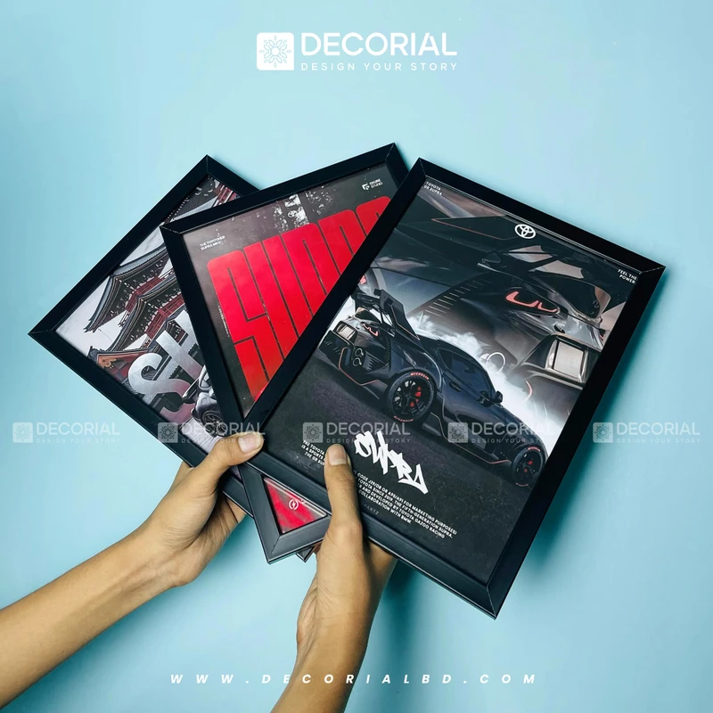 Car Wall Frame 3 Piece Combo - F024