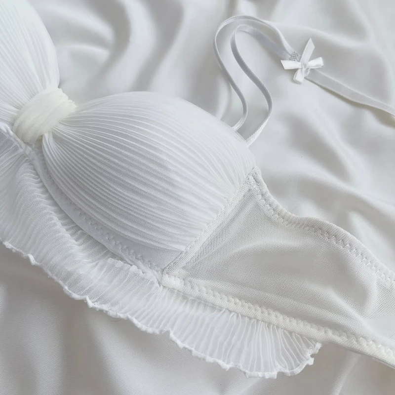 Premium Mesh Bow Bra Set – Breathable Elegance - Image 8