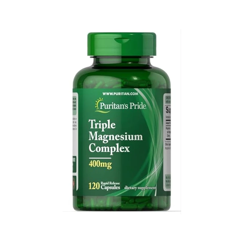 Puritan's Pride Triple Magnesium Complex 400mg 120 Capsules