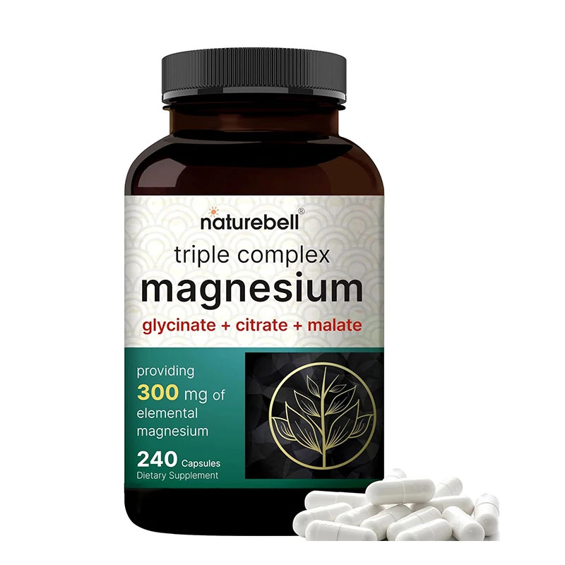 NatureBell Triple Complex Magnesium Supplement 300mg 240 Caps