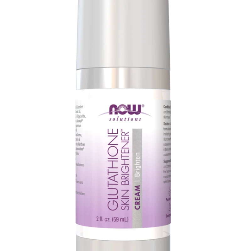 NOW Solutions Glutathione Skin Brightener Cream, Firming and Nourishing, Suitable For All Skin Types, 2-Ounce