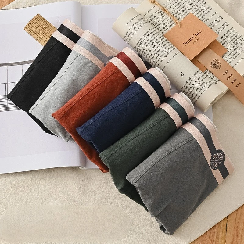 Antibacterial Pure Cotton Mid-Waist Boxers (Set of 4)