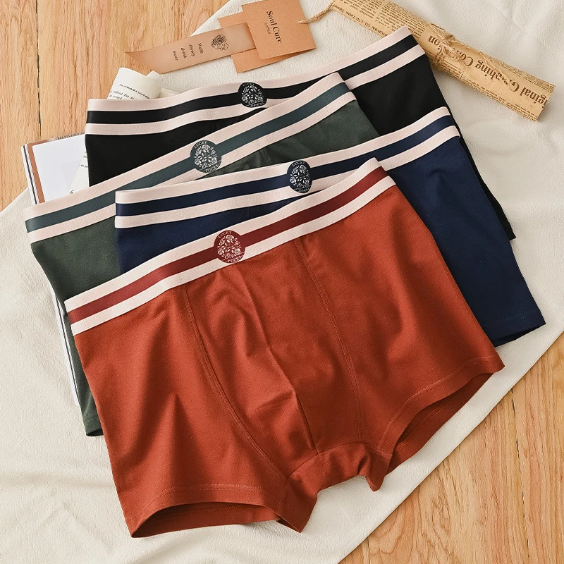 Antibacterial Pure Cotton Mid-Waist Boxers (Set of 4) - Image 3