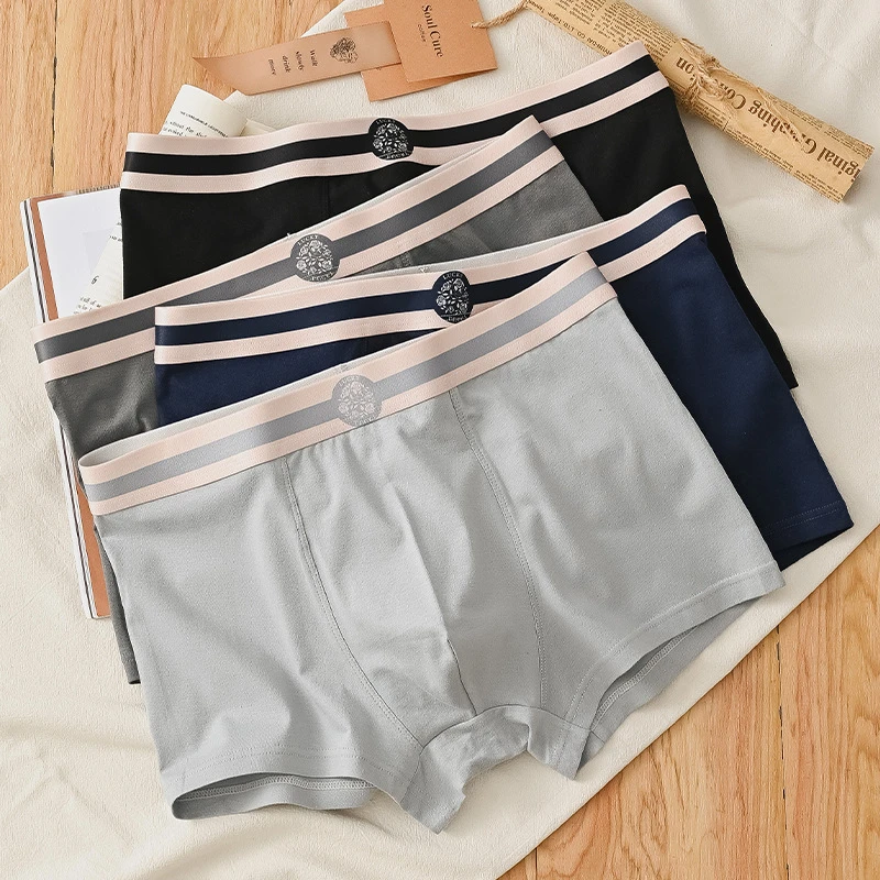 Antibacterial Pure Cotton Mid-Waist Boxers (Set of 4) - Image 5