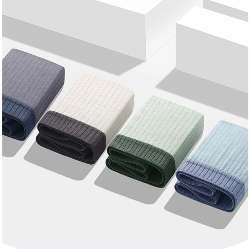 Men's Pure Cotton Antibacterial Underwear (Set of 4) - Image 6