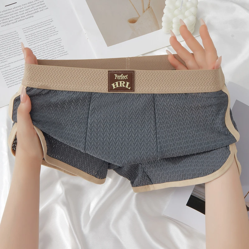 Premium Belted Solid Mesh Boxer Shorts (Set of 3) - Image 4