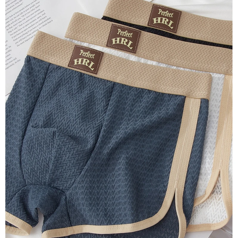 Premium Belted Solid Mesh Boxer Shorts (Set of 3) - Image 7