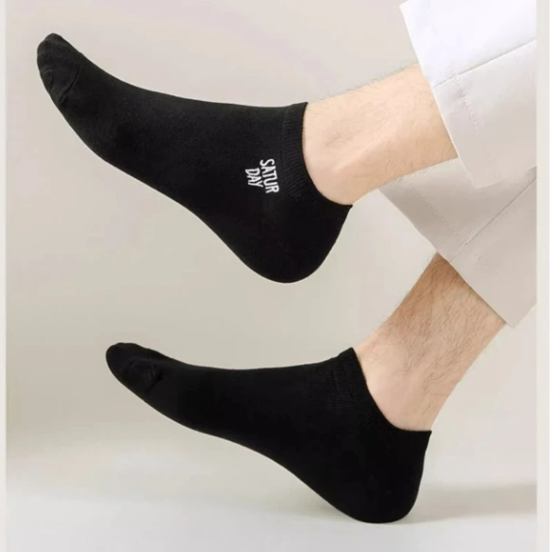 Classic Solid Color Comfort Socks (Set of 5) - Image 11