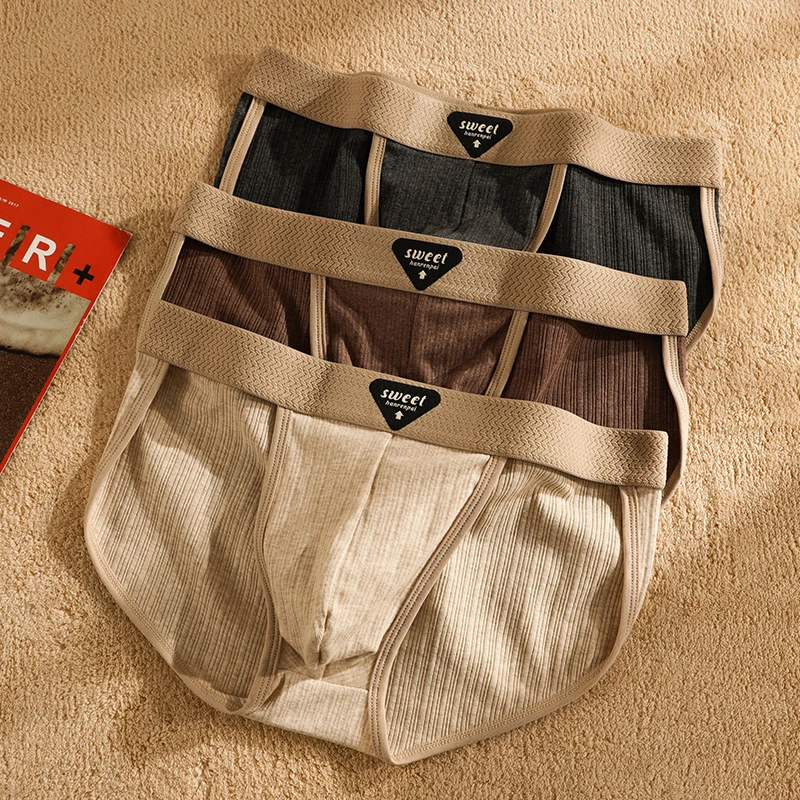 Premium Jacquard Cotton Low Waist Briefs (Set of 3)