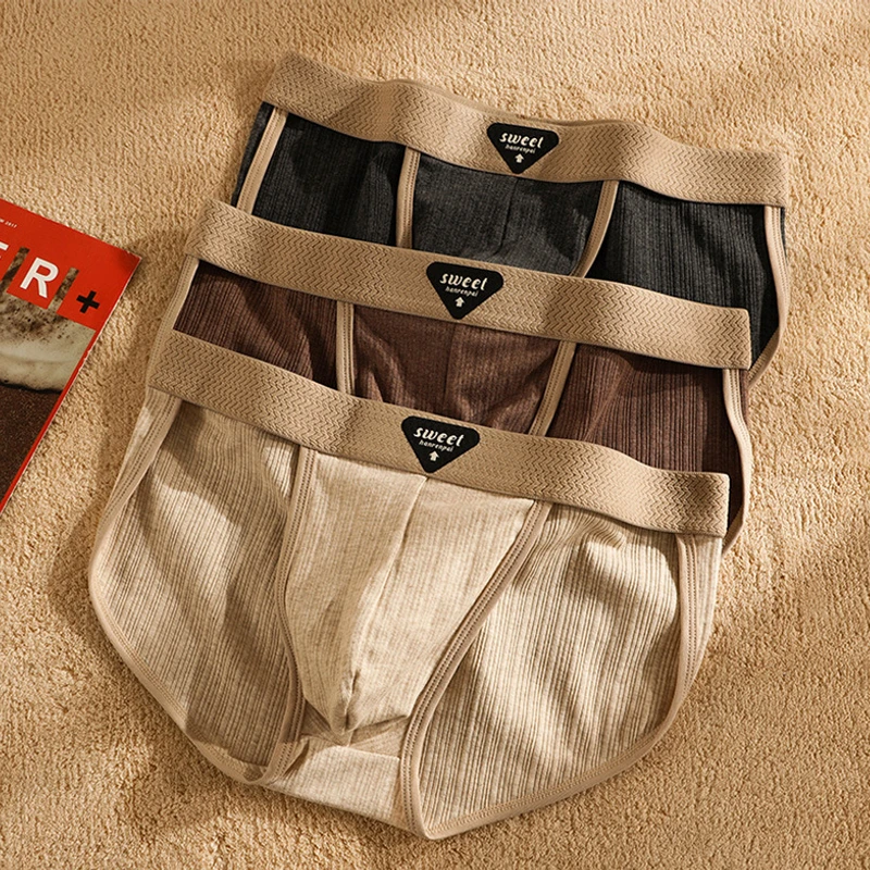 Premium Jacquard Cotton Low Waist Briefs (Set of 3) - Image 3