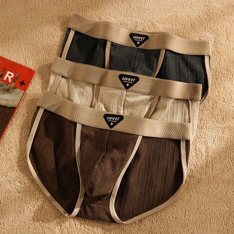 Premium Jacquard Cotton Low Waist Briefs (Set of 3) - Image 4