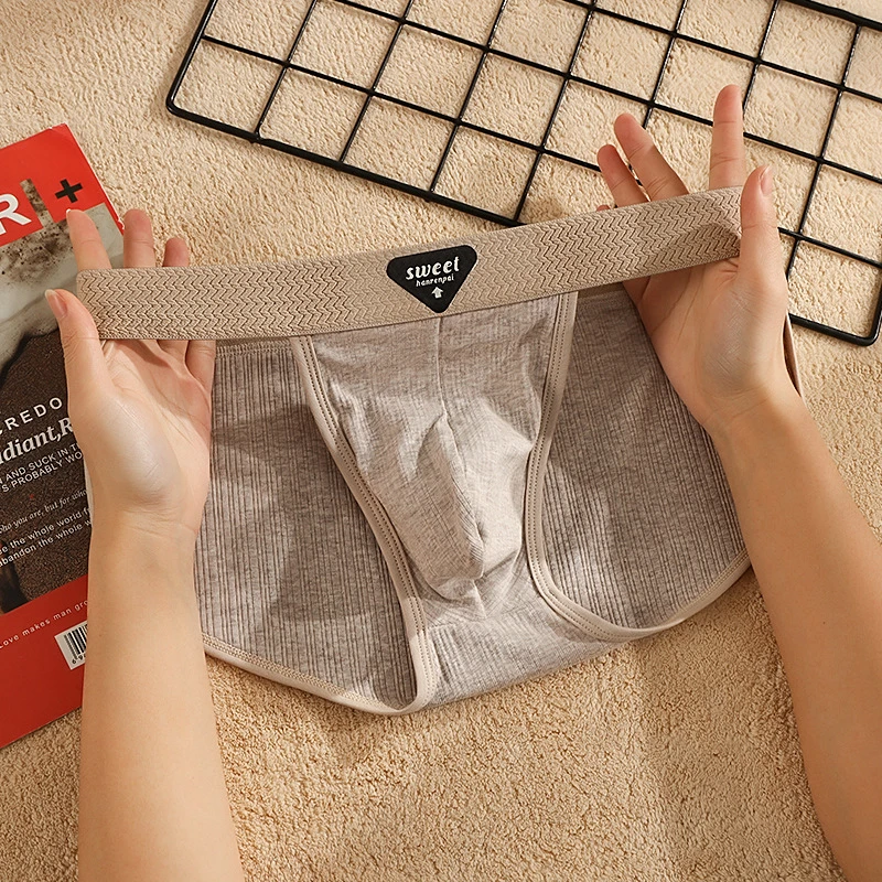 Premium Jacquard Cotton Low Waist Briefs (Set of 3) - Image 7