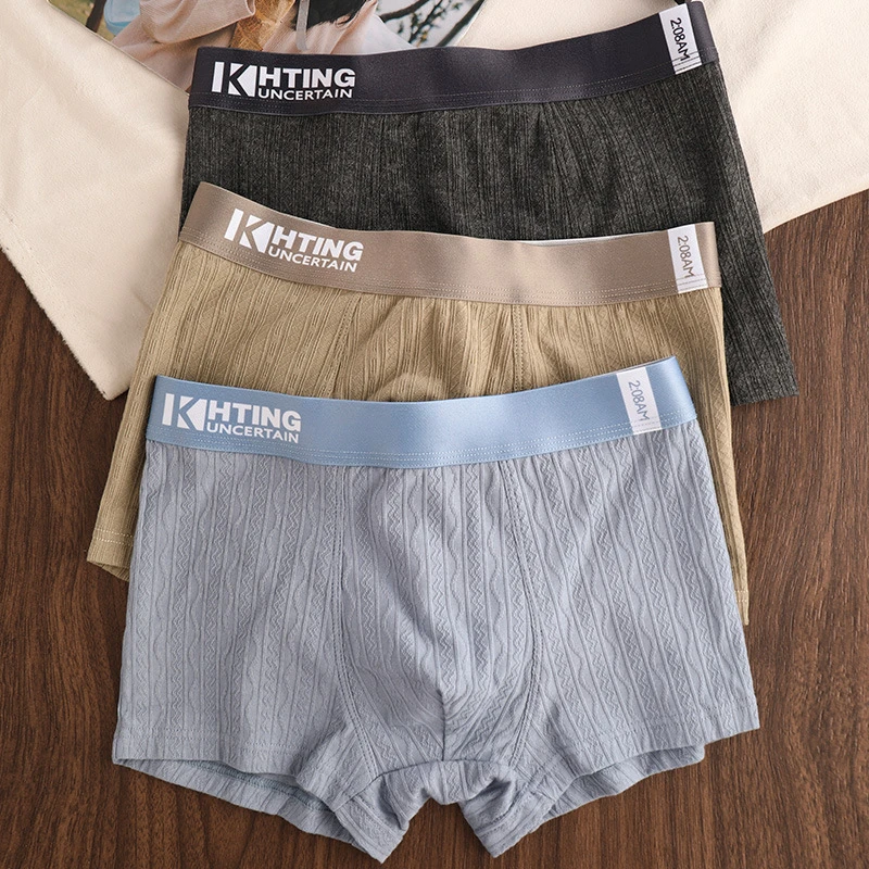 Elite Jacquard Soft Cotton Boxer Briefs (Set of 3)