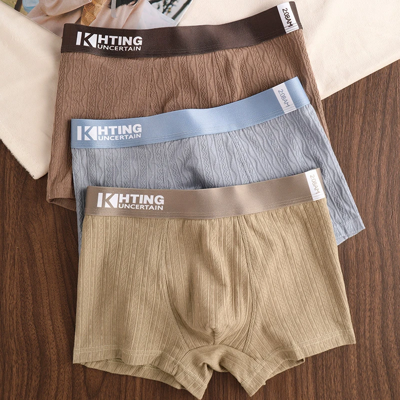 Elite Jacquard Soft Cotton Boxer Briefs (Set of 3) - Image 5