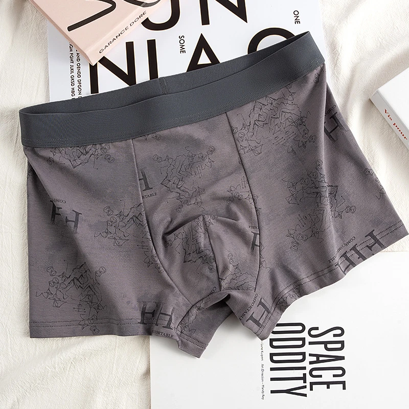 Stylish Trendy FH Print Cotton Boxers (Set of 4) - Image 9