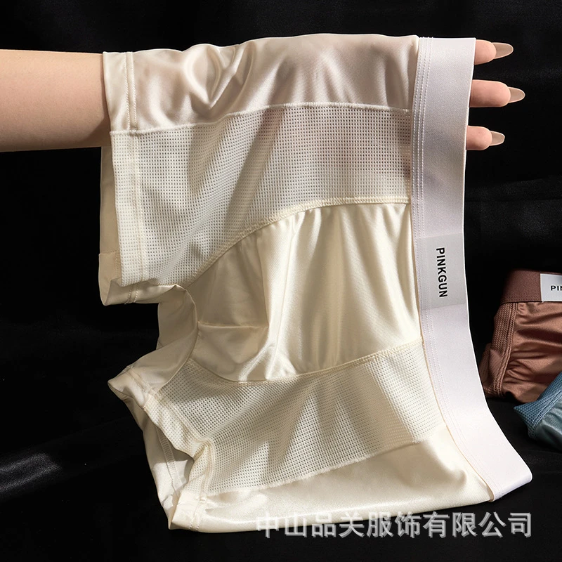 Luxury Shine Mesh Ice Silk Underwear (Set of 4) - Image 10