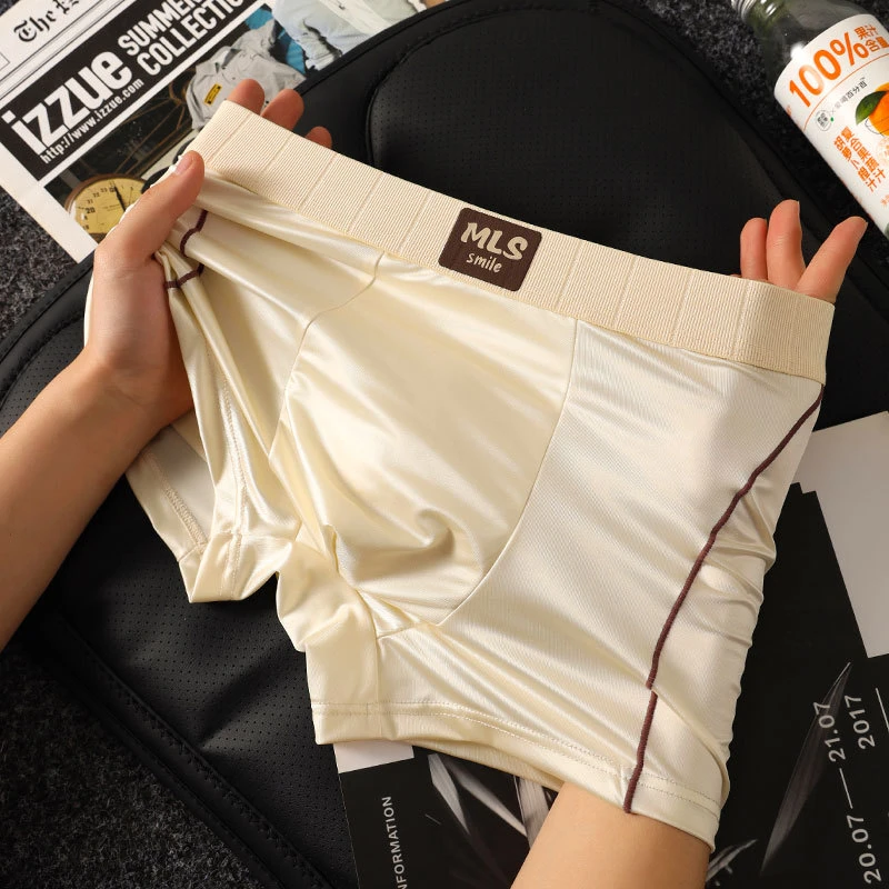 Silky Satin Luxury Ice Silk Boxers (Set of 4) - Image 8
