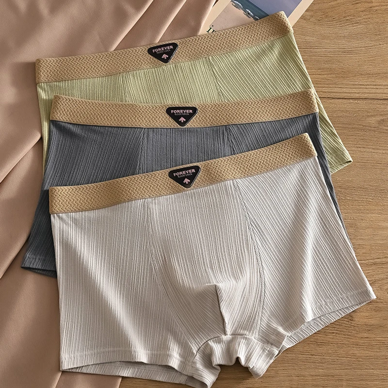 Pure Cotton Jacquard Boxer Briefs (Set of 4) - Image 5