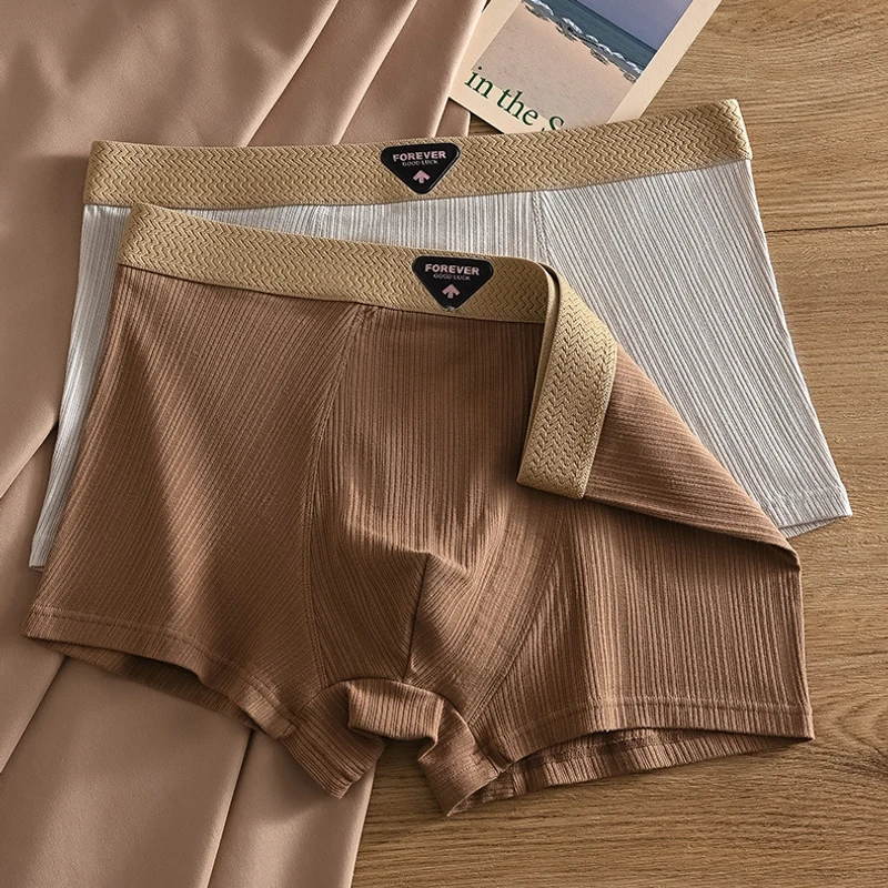 Pure Cotton Jacquard Boxer Briefs (Set of 4) - Image 7