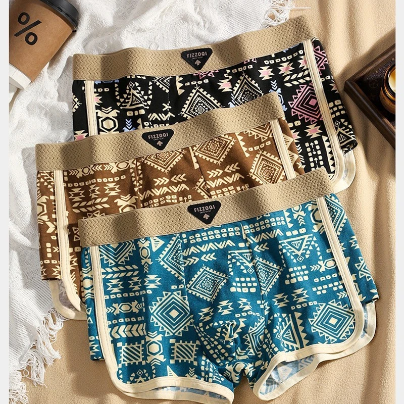 Vintage Ethnic Breathable Cotton Boxer (Set of 3) - Image 10