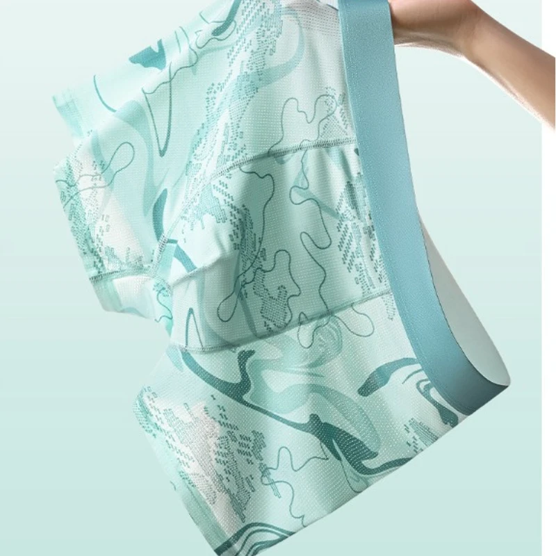 Premium Ice Silk Antibacterial Boxer Briefs (Set of 4) - Image 6