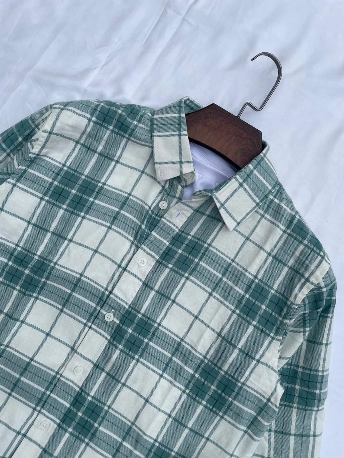 Old Money style size ratio long sleeve shirt