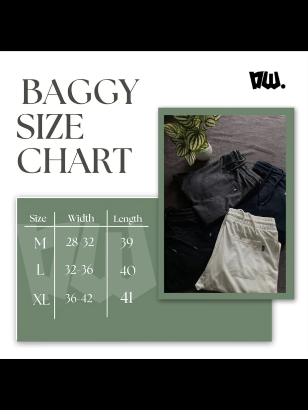 BLACK BAGGY TROUSER - Image 3