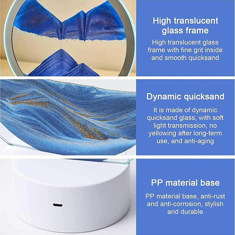 3D Hourglass with RGB Light - Image 3