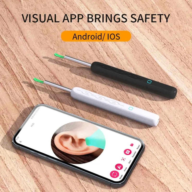 Smart Visual Ear Cleaner earpick NE series High Precision Ear Wax Removal Tool with Camera LED Light Wireless Otoscope Smart Ear Cleaning Kit