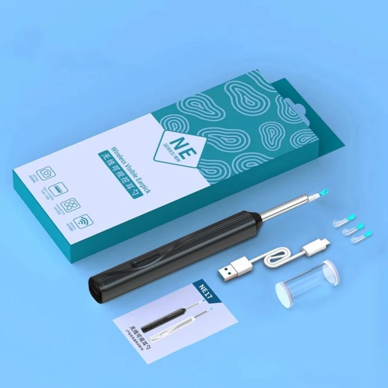 Smart Visual Ear Cleaner earpick NE series High Precision Ear Wax Removal Tool with Camera LED Light Wireless Otoscope Smart Ear Cleaning Kit - Image 10