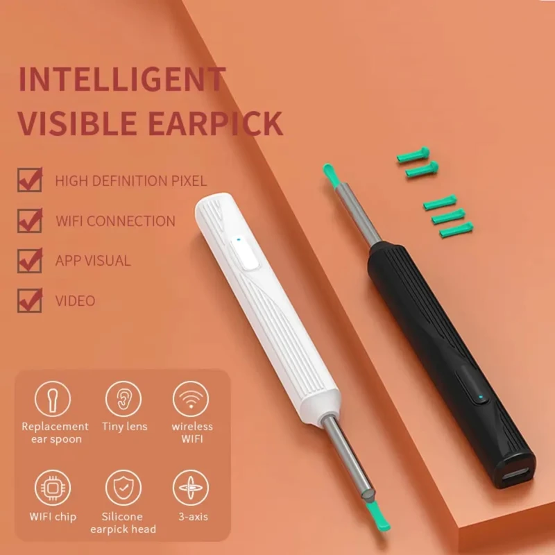 Smart Visual Ear Cleaner earpick NE series High Precision Ear Wax Removal Tool with Camera LED Light Wireless Otoscope Smart Ear Cleaning Kit - Image 11