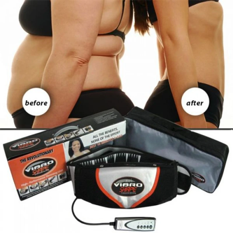 Vibro Shaper Belt Vibration Heating Relaxing Slimming Shape Belt Massager Fat Burner Vibro Shaper Belt Fitness Vibrating Magnetic Slimming Belt
