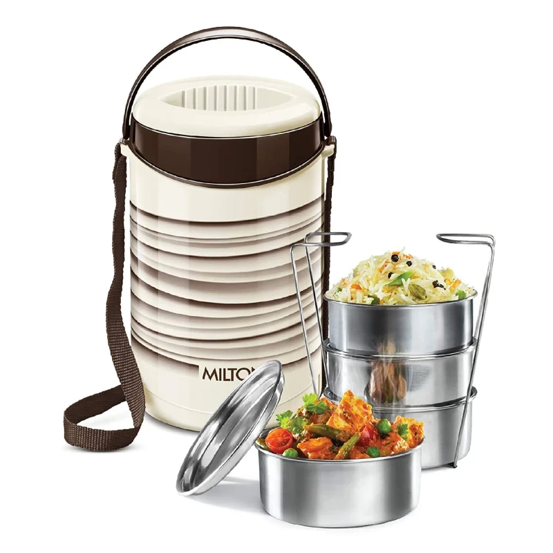 Milton New 4 Stainless Steel Tiffin Box, Set of 4 - Image 6