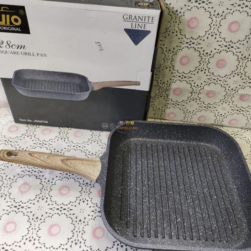 JIO GRILL PAN Square 28 cm Marble Non-stick Coating