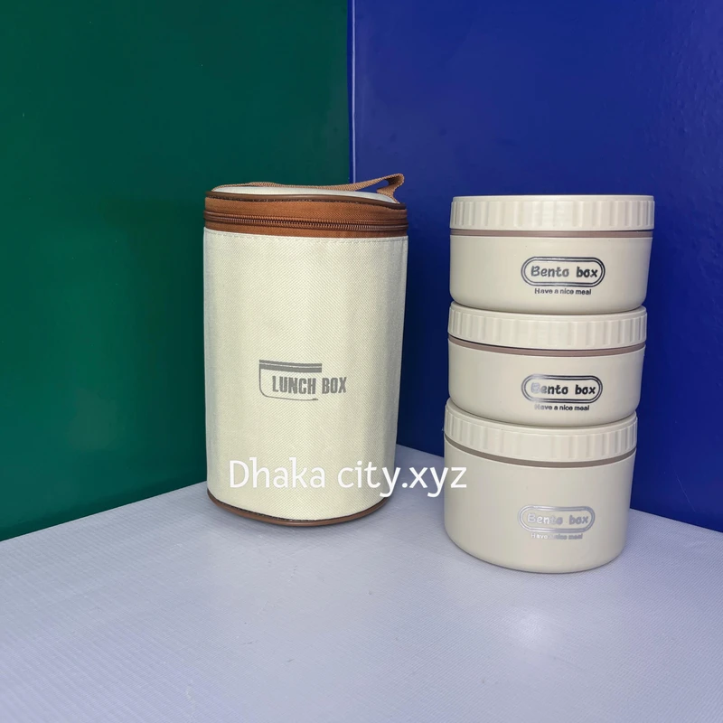 Simple Insulation Lunch Box Office Worker Portable Rice 304 Stainless Steel Separate Lunch Box Soup Bowl Microwave Lunch Box