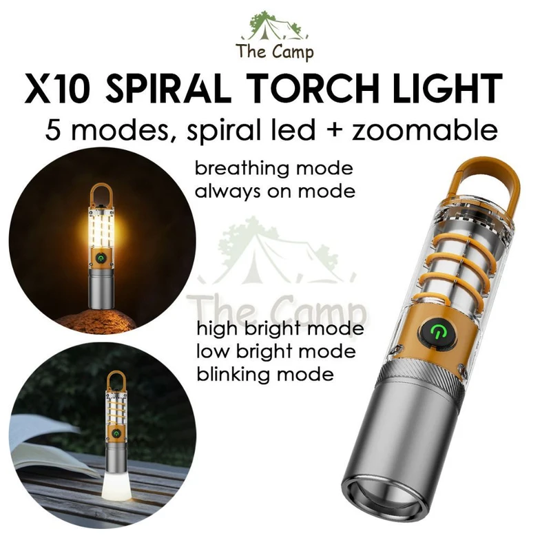 X-10 USB Rechargeable Camping Flashlight - Image 6
