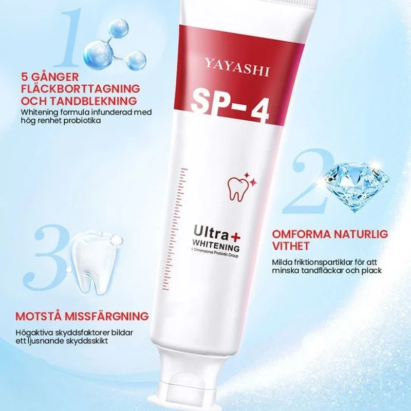 YAYASHI SP-4 Ultra+ Whitening Toothpaste – দাঁত ঝকঝকে সাদা ও সুস্থ রাখুন - Image 5
