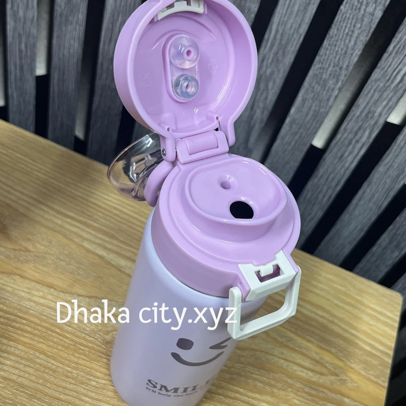 550ml Fashion Stainless Steel Vacuum Flask With 3D Decal Portable Thermos Mug Travel Thermal Water Bottle Tumbler - Image 3
