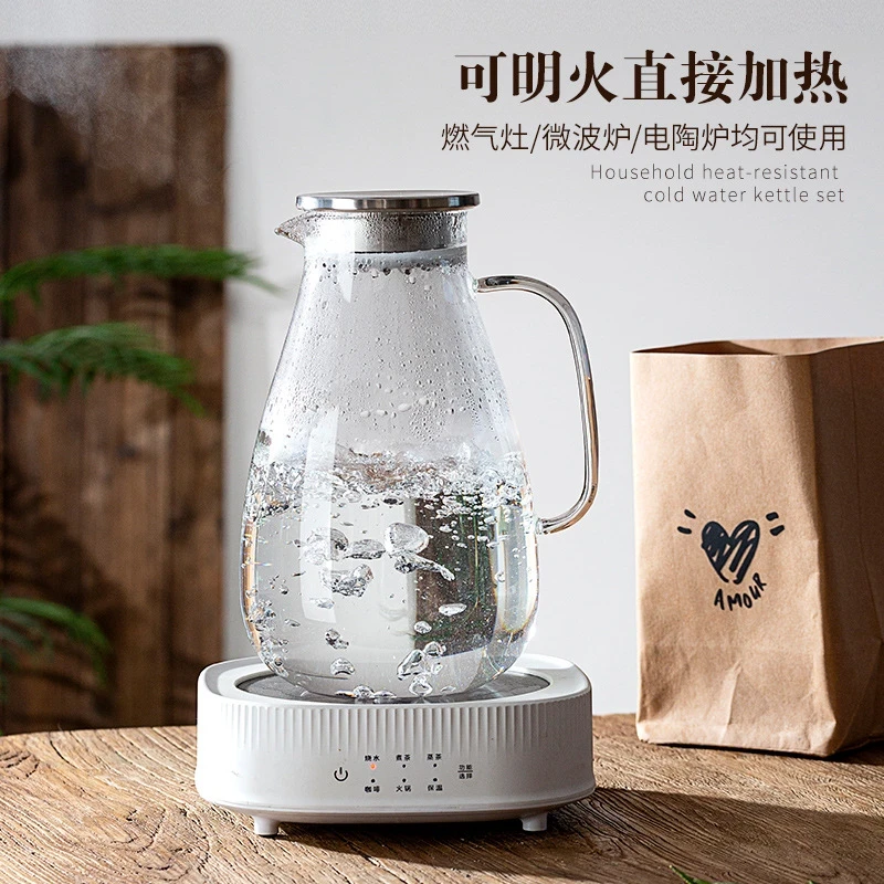 1 pcs BOROSILICATE PITCHER, ,2200/2600 ML Heat resistant
