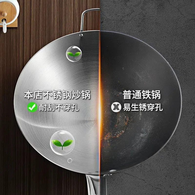 Stainless Steel Korai (22cm – 32cm) | Premium Non-Rust Cooking Wok for Daily Use - Image 5