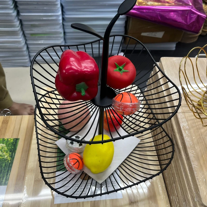 premium golden coating fruit busket