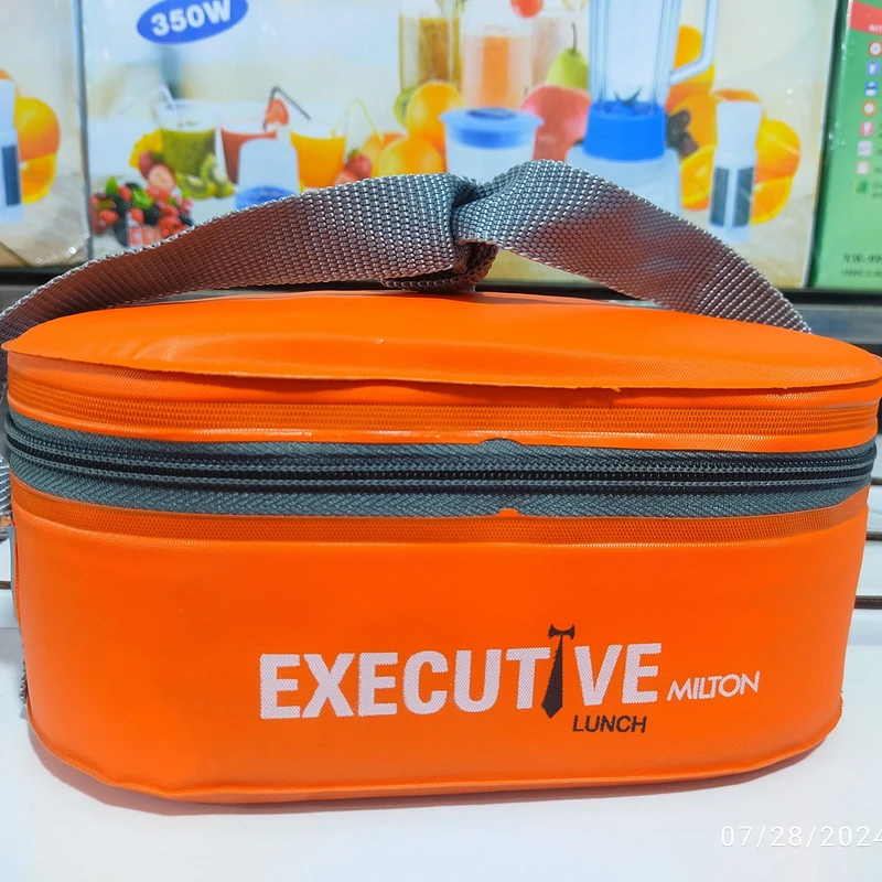Milton Executive Lunch Box Soft Insulated Tiffin Box (2 SS Container,1 Microwave Safe Container) - Image 4
