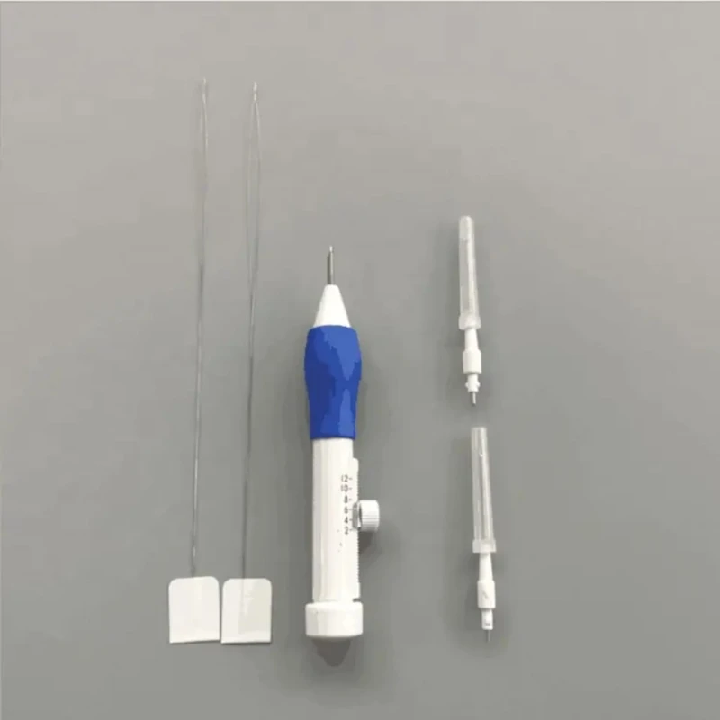 Adjustable DIY Embroidery Needle Pen Magic Plastic Punch Knitting Needle Set