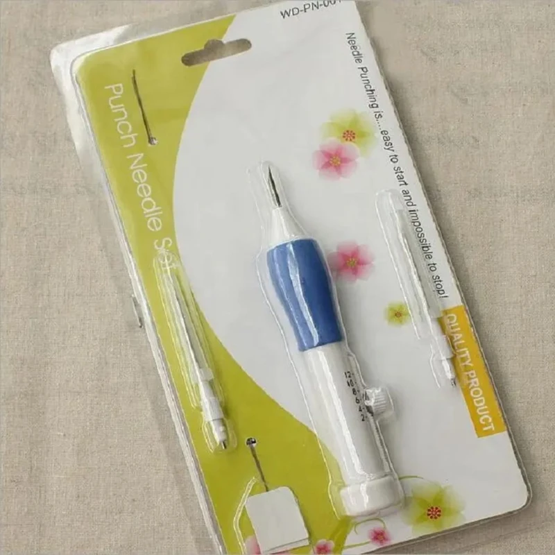 Adjustable DIY Embroidery Needle Pen Magic Plastic Punch Knitting Needle Set - Image 4