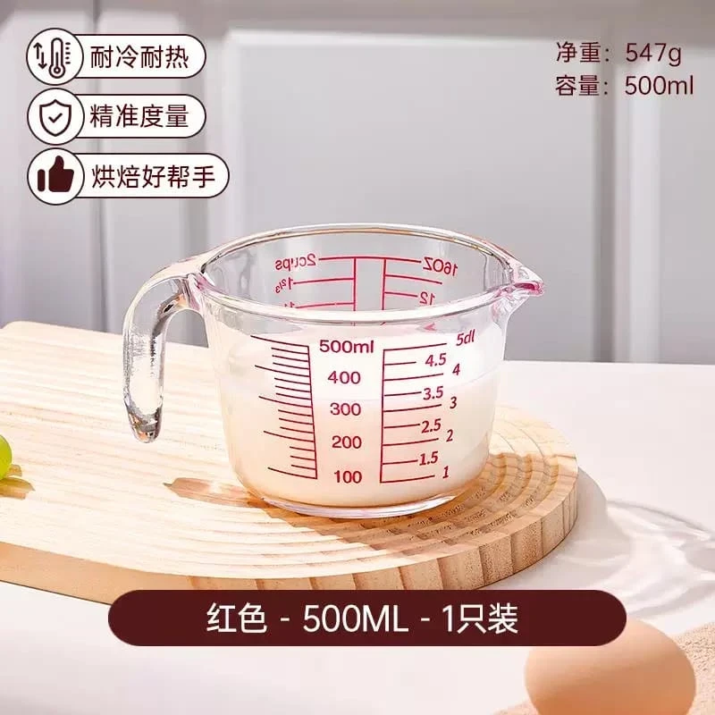 Heat-Resistant Glass Measuring Cup 500ml