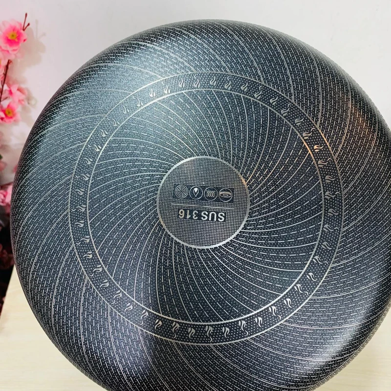 [28cm] Heavy 316Steel Fry pan [Bothside Honeycom]