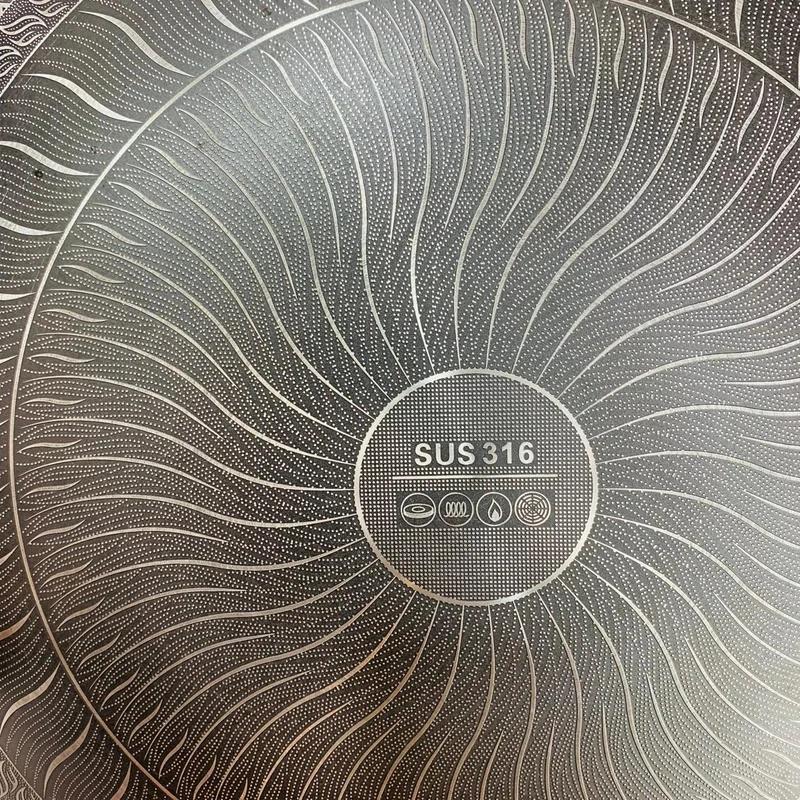34cm(13.4" 2mm) High Quality Steel Honeycomb Tawa - Image 3